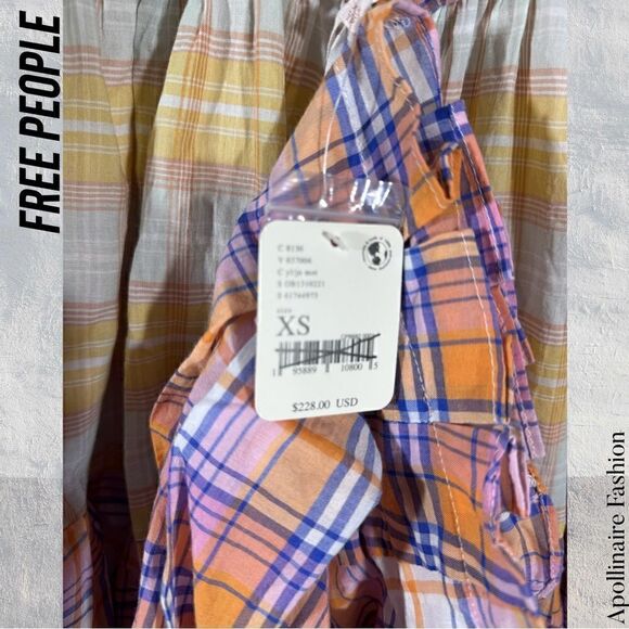 FREE PEOPLE SERENDIPITY SET PINK YELLOW COMBO NWT XS - Picture 8 of 11